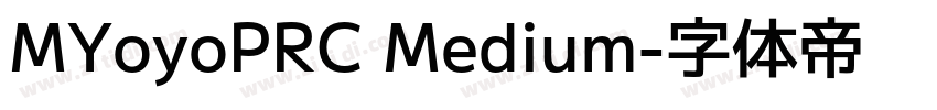 MYoyoPRC Medium字体转换
